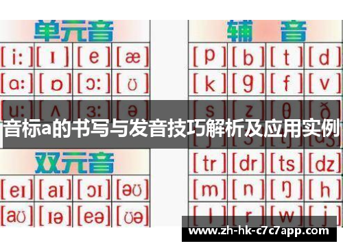音标a的书写与发音技巧解析及应用实例